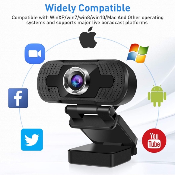 HD Webcam Microphone Streaming USB PC Laptop Webcam Plug and Play Web Camera - Picture 3 of 6